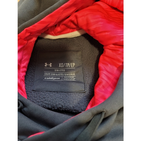Under armour women's grey breast cancer hoodie size XS - Picture 6 of 7